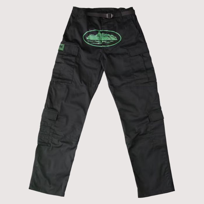Corteiz Mula Guerillaz Cargos Black/Green