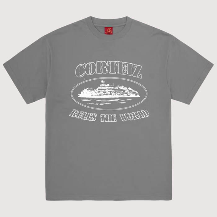 Corteiz OG Alcatraz Tee Gully Grey