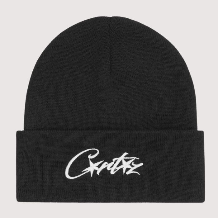 Corteiz Folded Allstarz Beanie Black