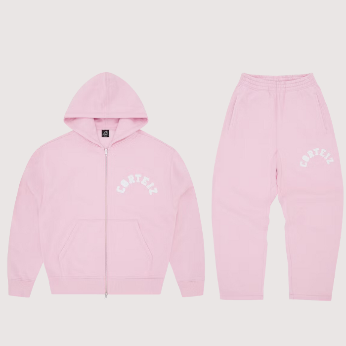 Corteiz Colly Arch Tracksuit Pink