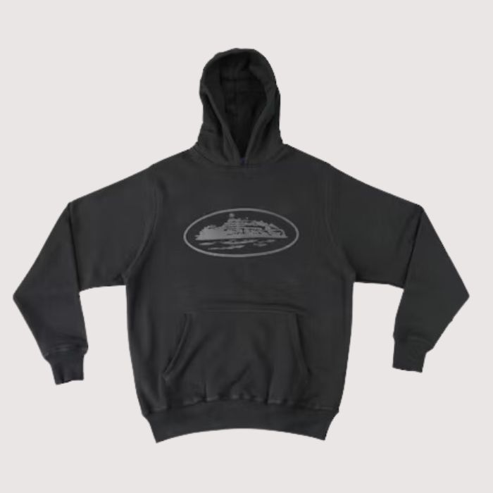 Corteiz Alcatraz Hoodie Triple Black