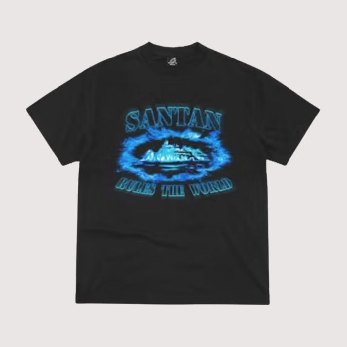 Corteiz Santan Alcatraz Tee Flame