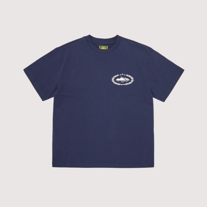 Corteiz Superior Royale Tee Navy/White