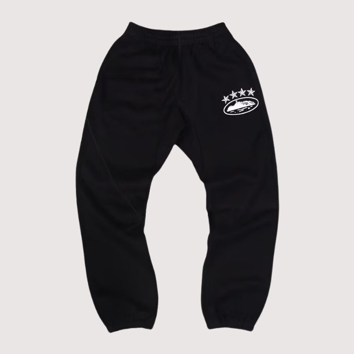 Corteiz 4Starz Alcatraz Sweatpants Black