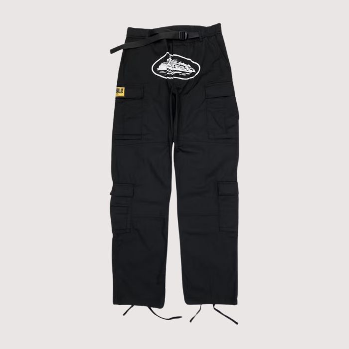 Corteiz 4Starz Special Edition Guerillaz Cargos Black/White