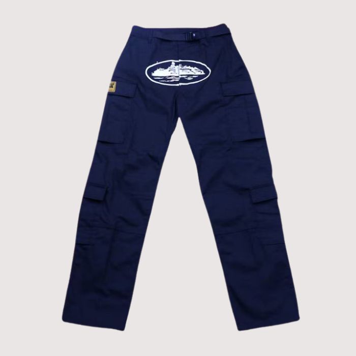 Corteiz Guerillaz* Cargo Pants Navy