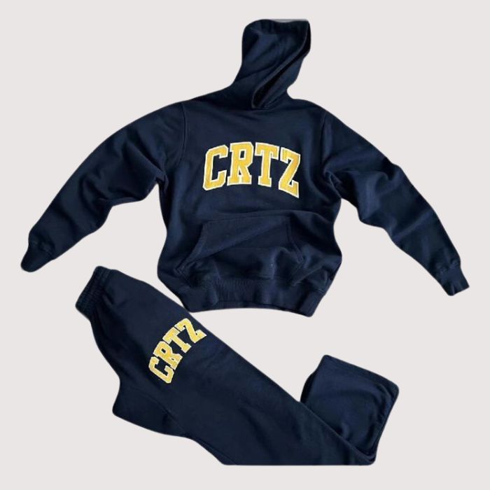 Corteiz Black Shain Tracksuit