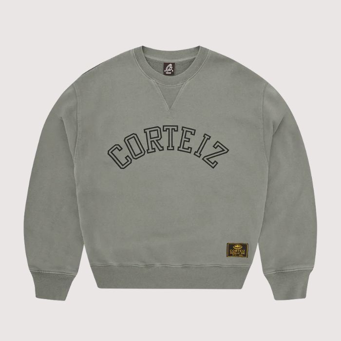 Corteiz Guerillaz Arch Crewneck Olive