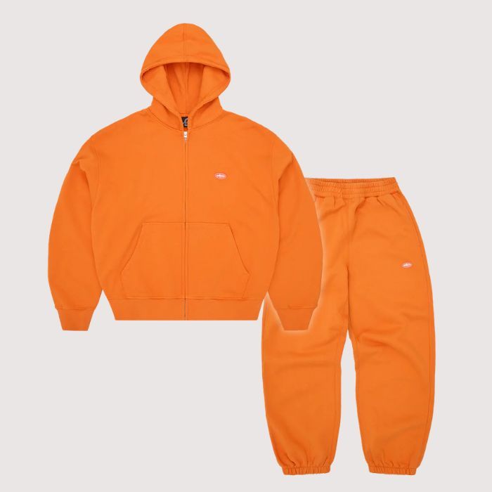 Corteiz Mini Island Hoodie Tracksuit Orange